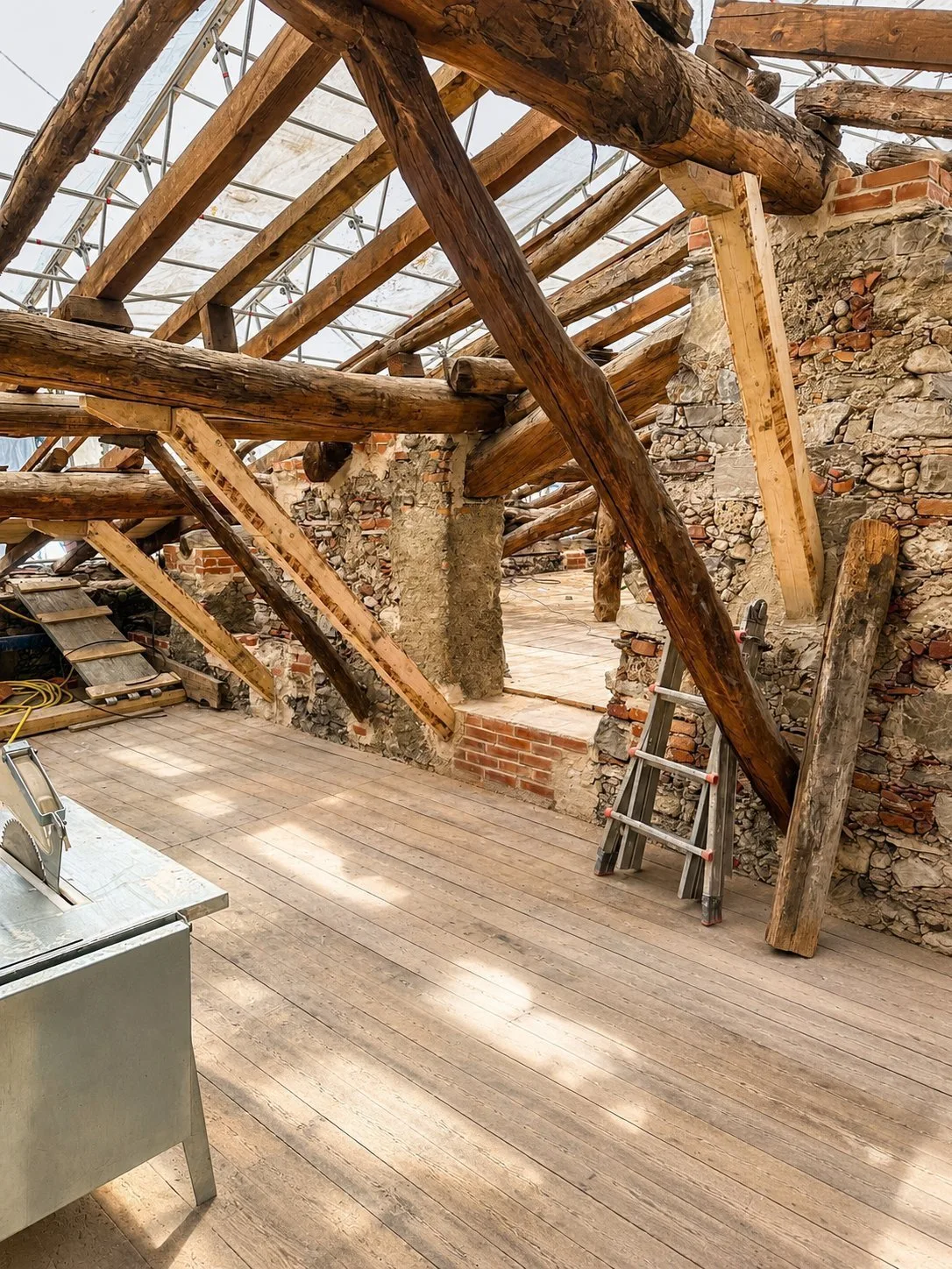 Museo Villa Manzoni — Copertura - rinforzi