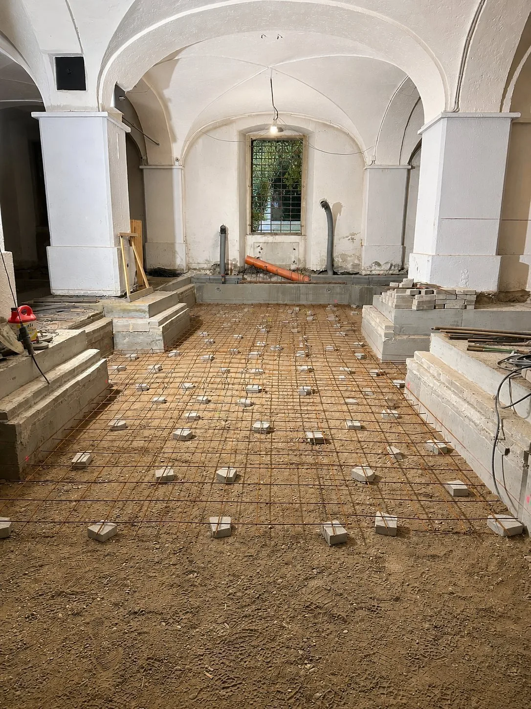 Museo Villa Manzoni — Interno Rustici - Rinforzo fondazioni