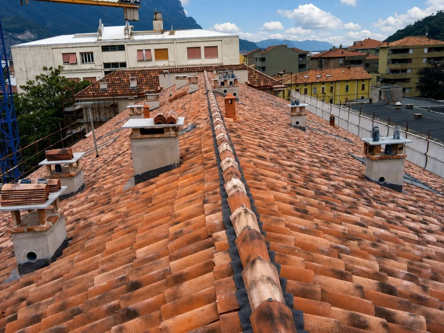 Palazzo Monti — Nuova copertura